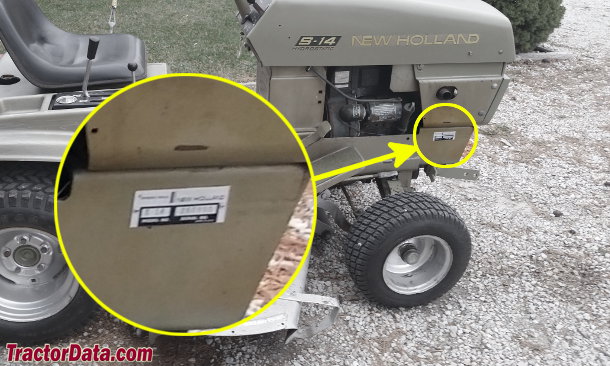 new holland tractor serial number location